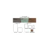 Gioia Materia Carrelage Sol Pour Wc|Carrelage Sol Uni<Plinthes pour Carrelage grès cérame effet métal ZINC - Gris Foncé, Anthracite - Plinthe 60x7.5 cm boîte de 0.54 ml - Gris Foncé,