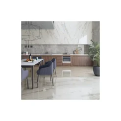 Gioia Materia Plinthes pour Carrelage grès cérame effet marbre GRIGIO VENATO - Gris - Plinthe 80x9.4 cm boîte de ml - Gris- Carrelage Sol Pour Wc