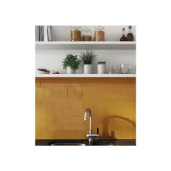 Gioia Materia Plinthes pour Carrelage mural faïence effet uni EVOLUTION - Noir - Mat - Plinthe 15x15cm boîte de 0.72 ml - Noir - Mat- Faïence Pour Wc|Faïence Pour Pièce À Vivre