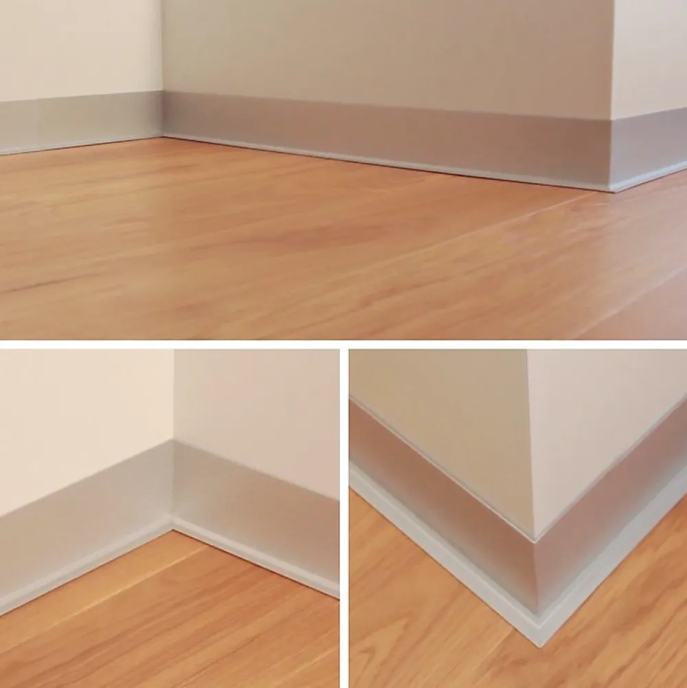 99Deco Plinthes PVC adhésives décoratives pour sol - Lot de 10 - 100x8 cm (10m) Beige - Effet Bois Chêne Brut- Plinthe Pour Sol En Vinyle Et Pvc