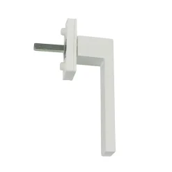GoodHome Poignée De Fenêtre<Poignée alu carré blanc pour fenêtre pvc
