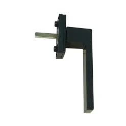 GoodHome Poignée alu carré gris pour fenêtre pvc- Poignée De Fenêtre