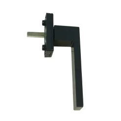 GoodHome Poignée alu carré gris pour fenêtre et porte fenêtre alu gris- Poignée Pour Porte-Fenêtre