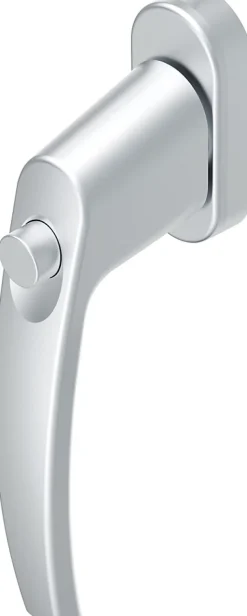 Abus Poignée de fenêtre à bouton argent- Accesoire Pour Volet