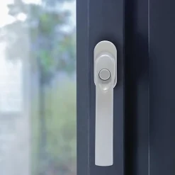 Abus Poignée de fenêtre à bouton argent- Accesoire Pour Volet