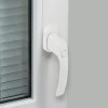 Poignée de fenêtre avec bouton-poussoir Miniac PVC blanc l.2,9 x H.15,4 x P.6 cm- Poignée De Fenêtre