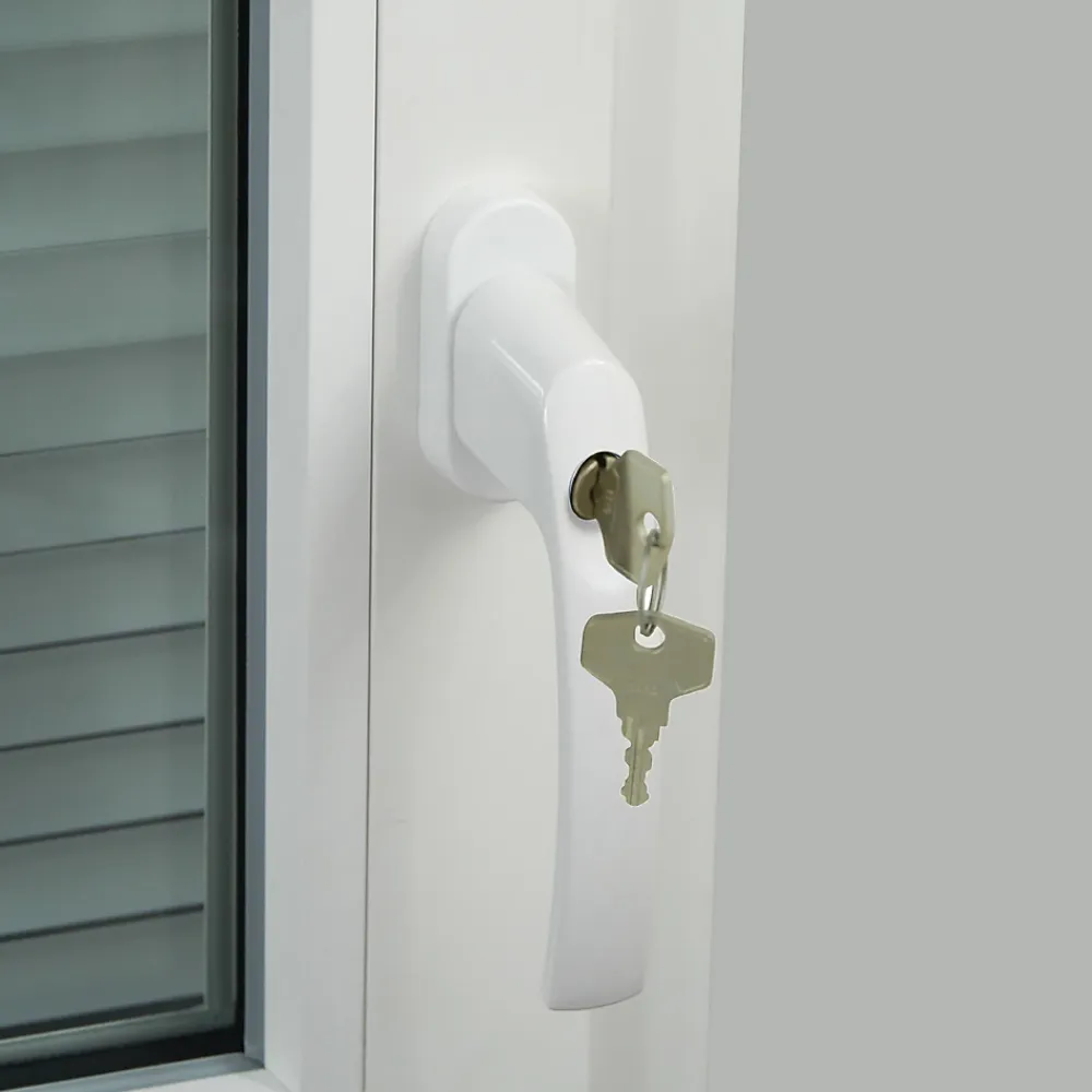 Poignée De Fenêtre<Poignée de fenêtre avec clé Minia PVC blanc l.2,9 x H.15,4 x P.6 cm
