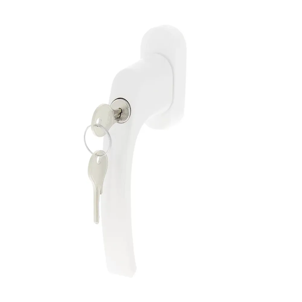 Poignée De Fenêtre<Poignée de fenêtre avec clé Minia PVC blanc l.2,9 x H.15,4 x P.6 cm