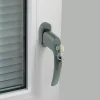Poignée De Fenêtre<Poignée de fenêtre Minianc avec clé PVC fer aluminium gris l.2,9 x H.15,4 x P.6 cm