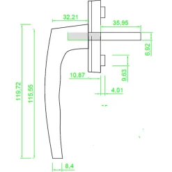 Secury-T Poignée De Fenêtre<Poignée de fenêtre oscillo-battante PVC laqué blanc RAL 9016