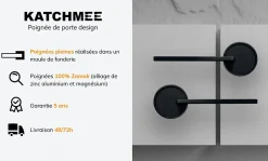 Katchmee Poignée De Porte<Poignée de porte design à cylindre finition aspect bronze Gulia -