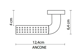 Reivilo Poignée de porte d'intérieur à cylindre Ancône- Poignée De Porte