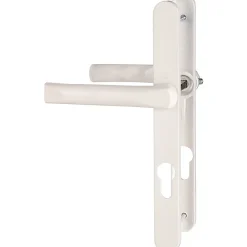 Hoppe Poignée De Porte<Poignée de porte fenêtre - Tokyo - Et Cie - Blanc pur - Clé I - 195 mm - Épaisseur de porte : 68 à 72 mm