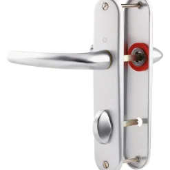Hoppe Poignée De Porte<Poignée de porte intérieure - San diego - Et Cie - Gris argent - Condamnation - 165 mm