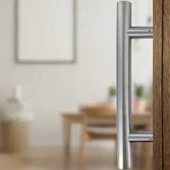 Secury-T Poignée De Porte Extérieure<Poignée de tirage - Baton de maréchal - Inox 304 - Droit 90 degrés 800mm