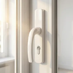 Geom Poignée porte PVC Servicio blanc- Poignée De Porte Extérieure