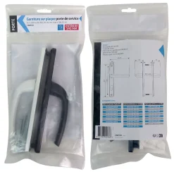 Acbat Poignée pour porte de service Bicolore Finition extérieure gris 7016 et intérieure blanc 9016- Poignée De Porte Extérieure