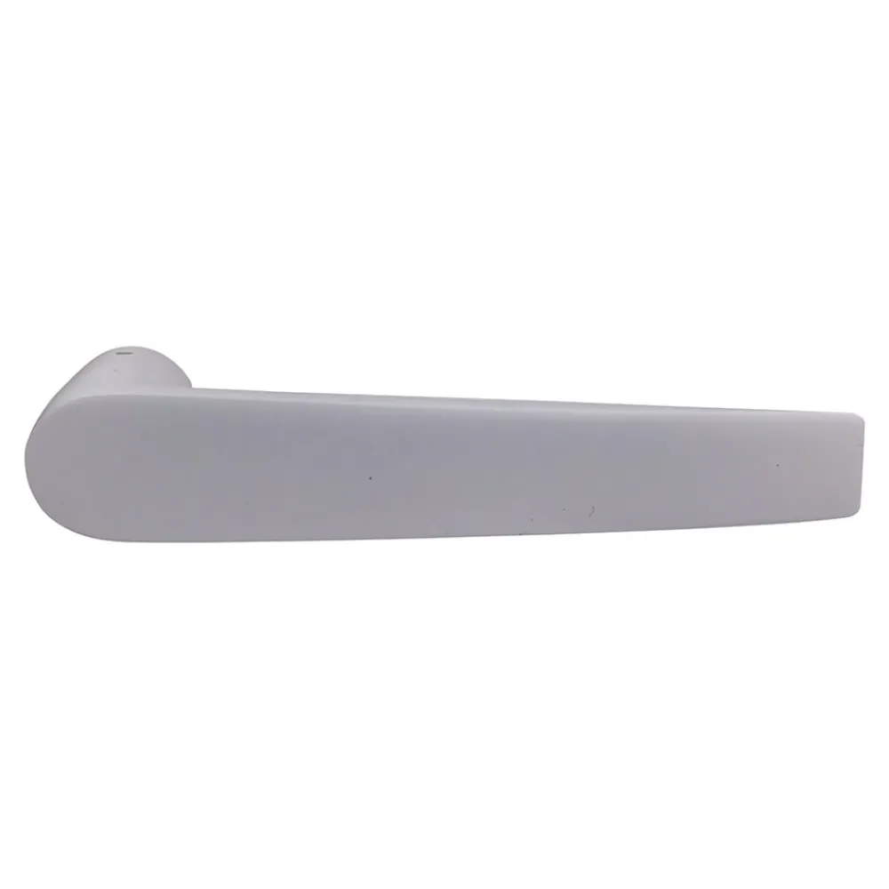 Poignée sur rosace Incurvé à visser Lizio aluminium mat blanc Ø- Poignée De Porte Extérieure