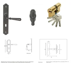 Gd Menuiseries Porte D'Entrée<Poignee, Barillet, Bouton De Porte D'entre 010403rfp