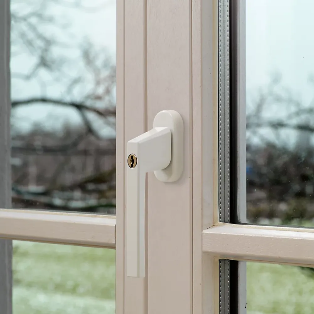 Abus Poingée de fenêtre à clé blanche- Accesoire Pour Volet