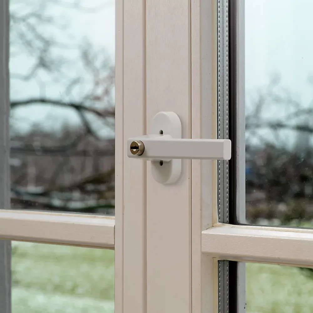 Abus Poingée de fenêtre à clé blanche- Accesoire Pour Volet