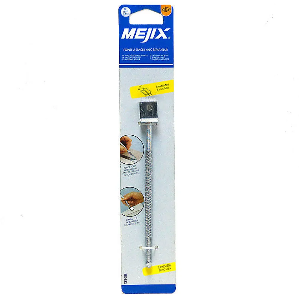 Mejix Pointe À Tracer Au Carbure 180152 Avec Séparateur- Outils Du Carreleur