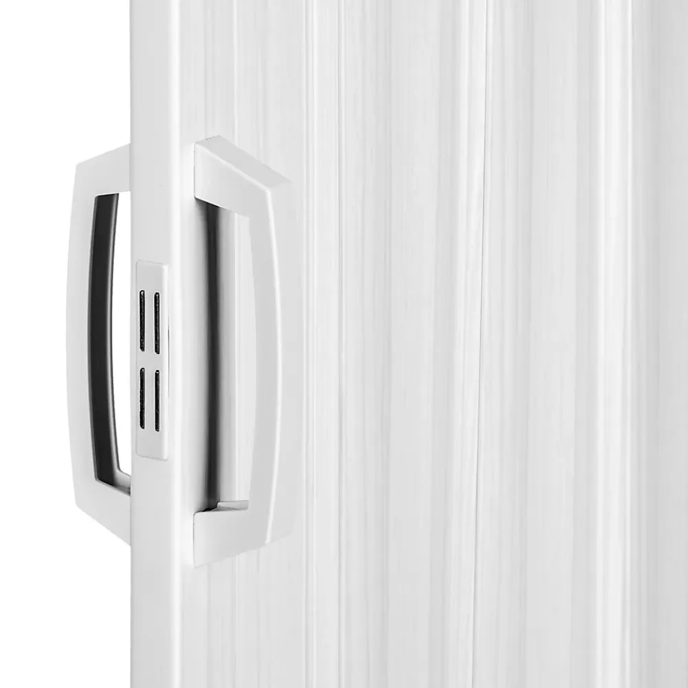 Tectake Porte Coulissante<Porte accordéon Profil à double paroi avec poignée coulissante 80 x 203 cm blanc