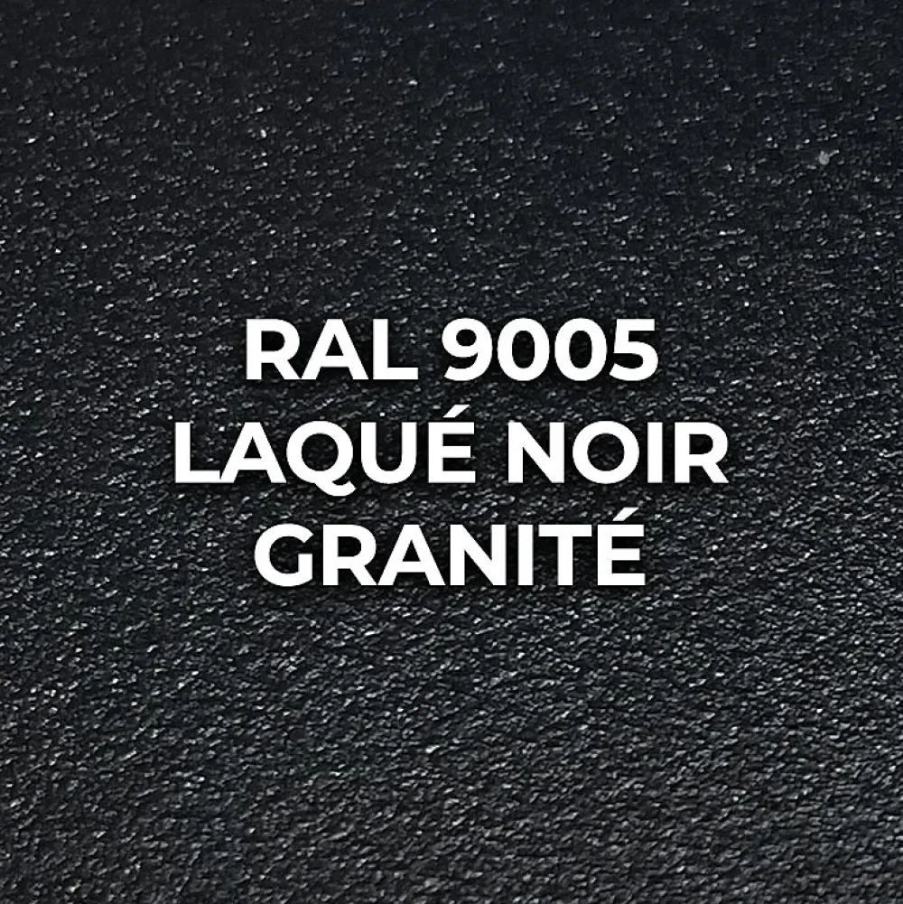 MySystem Porte battante noire H 2040 x L 830 mm - 3 verres opales horizontaux + béquille inox- Bloc Porte