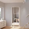 Schulte Bloc Porte<Porte complète intérieure en verre avec cadre 83x211cm - transparent - blanc mat - droite