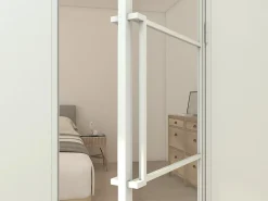 Schulte Bloc Porte<Porte complète intérieure en verre avec cadre 83x211cm - transparent - blanc mat - droite