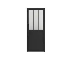 Schulte Bloc Porte<Porte complète intérieure en verre avec cadre - 83x211cm -atelier - transparent - charnière droite