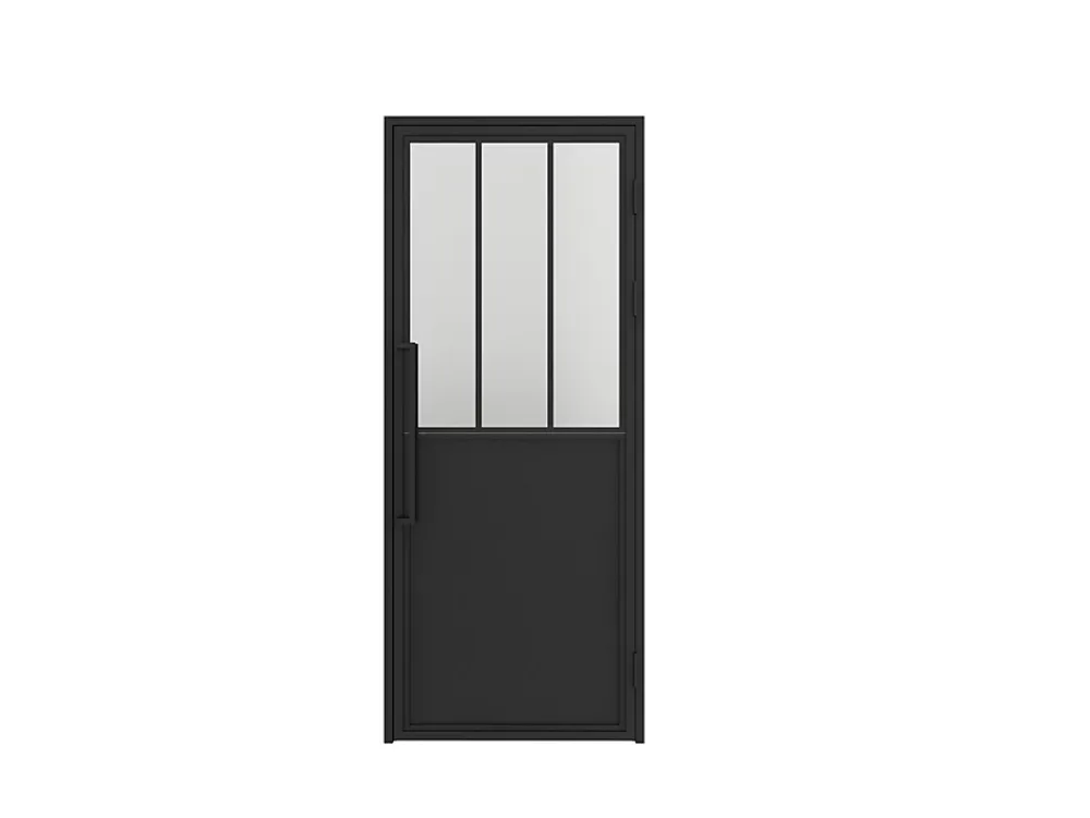 Schulte Bloc Porte<Porte complète intérieure en verre avec cadre - 83x211cm -atelier - transparent - charnière droite