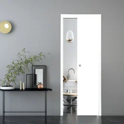 Porte Coulissante<Porte coulissante Arithmos laqué blanc H.204 x l.83 cm