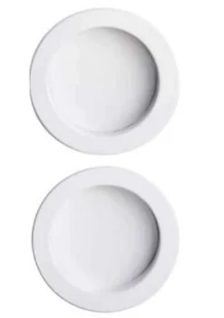 Gd Menuiseries Porte Coulissante Atelier Blanc Vitre Depoli H204 X L93, Rail Alu, Coquilles Blanc- Porte Coulissante