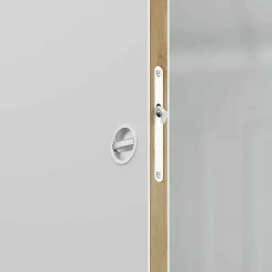 Coulicool Porte Coulissante<Porte Coulissante avec Rail + Serrure - Prépeinte Plane 63 cm
