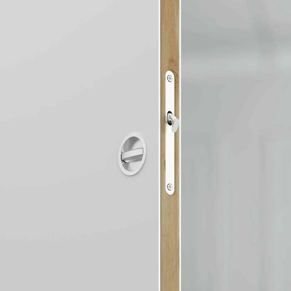 Coulicool Porte Coulissante<Porte Coulissante avec Rail + Serrure - Prépeinte Plane 63 cm