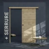 Coulicool Porte Coulissante<Porte Coulissante avec Rail + Serrure - Tokyo 83 cm