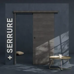 Coulicool Porte Coulissante<Porte Coulissante avec Rail + Serrure - Costa Rica 83 cm