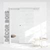 Coulicool Porte Coulissante avec Rail - Helsinki 83 cm - Avec butée- Porte Coulissante