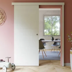 Coulicool Porte Coulissante avec Rail - Helsinki 83 cm - Avec butée- Porte Coulissante