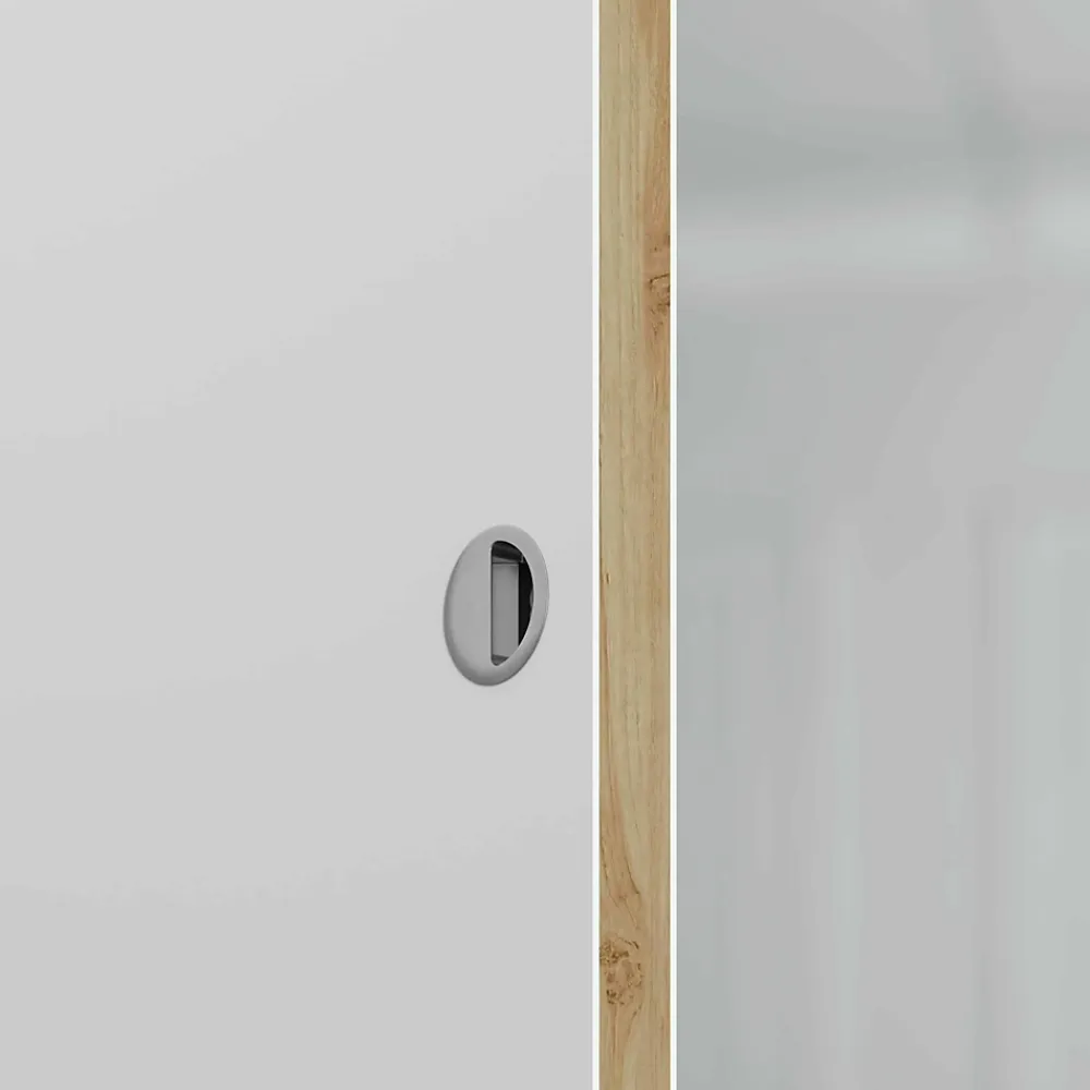 Coulicool Porte Coulissante<Porte Coulissante avec Rail - Prépeinte Plane 63 cm - Sans butée