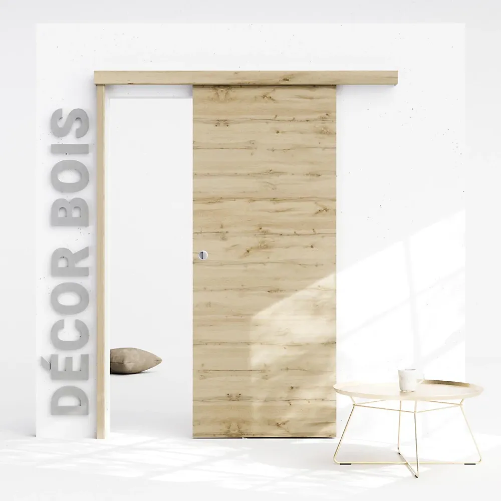 Coulicool Porte Coulissante<Porte Coulissante avec Rail - Tokyo 83 cm - Avec butée