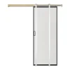 Vente-unique Porte Coulissante<Porte coulissante avec système à galandage - aluminium et verre trempé dépoli - H205 x L93 cm - LINCI II
