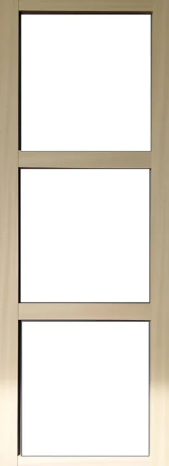 Gd Menuiseries Porte Coulissante Bois Ayous Vitrage Transparent H204 X L73, Rail Alu- Porte Coulissante