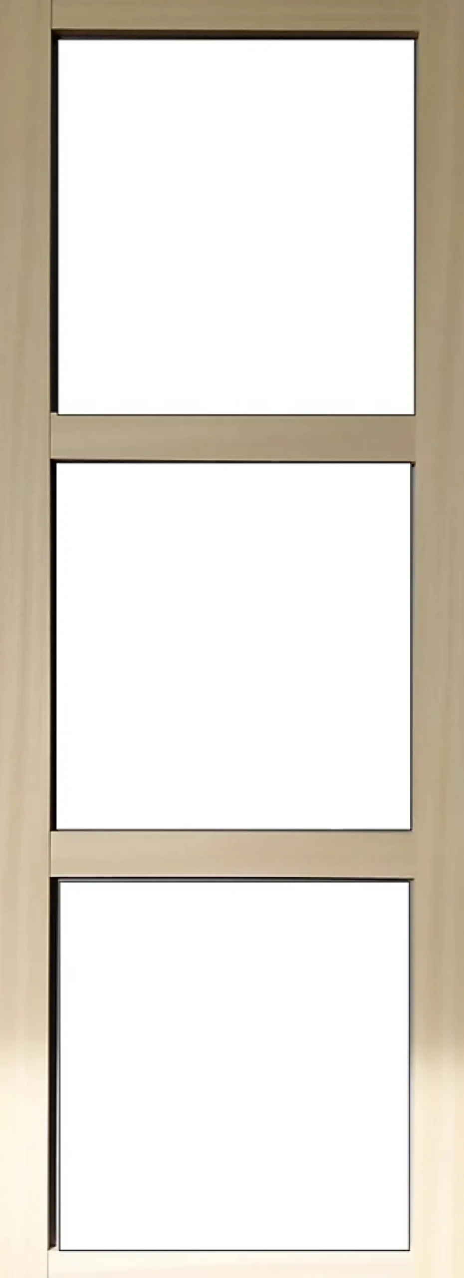 Gd Menuiseries Porte Coulissante Bois Ayous Vitrage Transparent H204 X L73, Rail Alu- Porte Coulissante