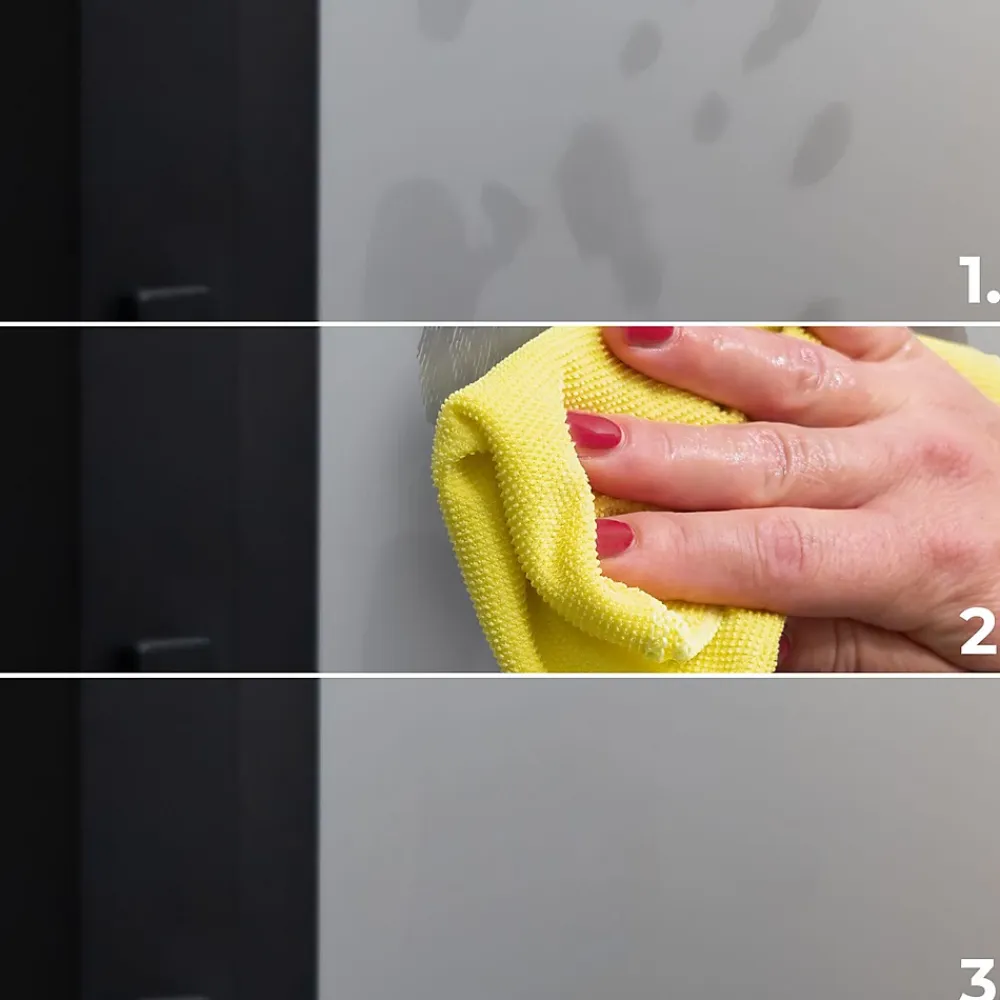 Schulte Porte Coulissante<Porte coulissante complète verre - 90x215 - Porte vitrée - Décor industriel - Satinée - Noir