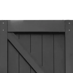 Schulte Porte Coulissante<Porte coulissante complète - bois 90x215cm - chêne oak noir - système ouvert noir -Softclose