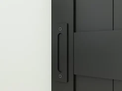 Schulte Porte Coulissante<Porte coulissante complète - bois 90x215cm - chêne oak noir - système ouvert noir -Softclose