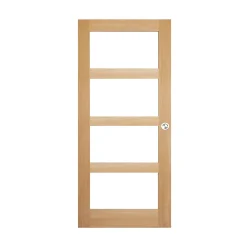 GoodHome Porte coulissante Connemara vitrée H.204 x l.83 cm- Porte Coulissante