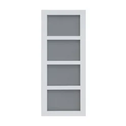Porte coulissante Connemara 4 carreaux blanc H.204 x l.83 cm- Porte Coulissante